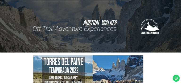 diseño web de australwalker.cl